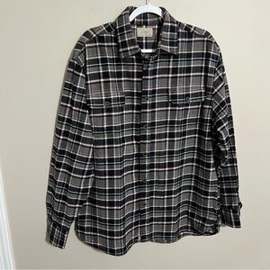 Jachs Brawny Plaid Flannel Button Up Shirt size XL